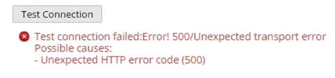 Windows event source integration fails with error 