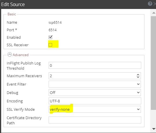 NetWitness syslog collection over 6514 failing with unknown protocol ...
