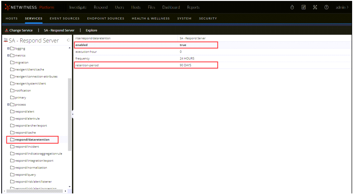 How to configure automated ESA storage maintenance in NetWitness Platform