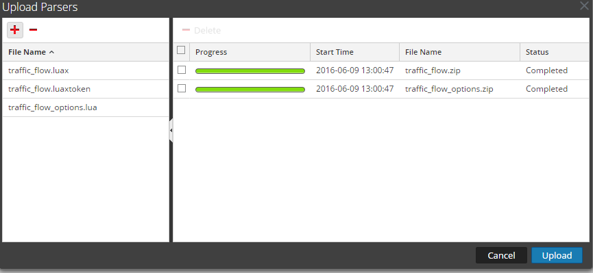 Traffic Flow LUA Parser